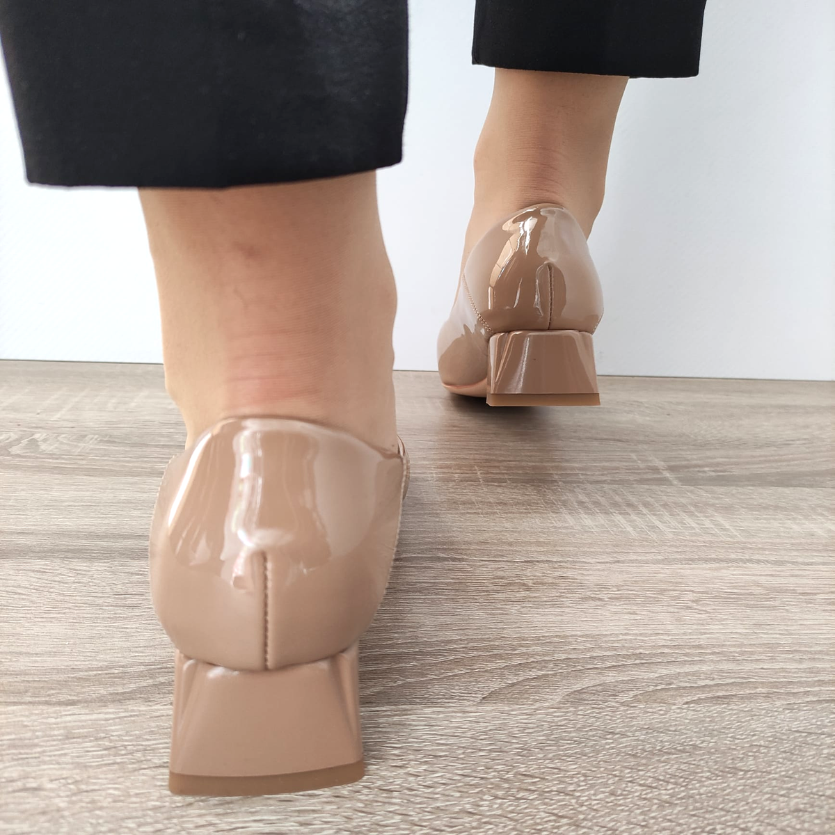 PANTOFI ELEGANTI DAMA FORMAZIONE 1011-1062 APRICOT LAC - imagine 4