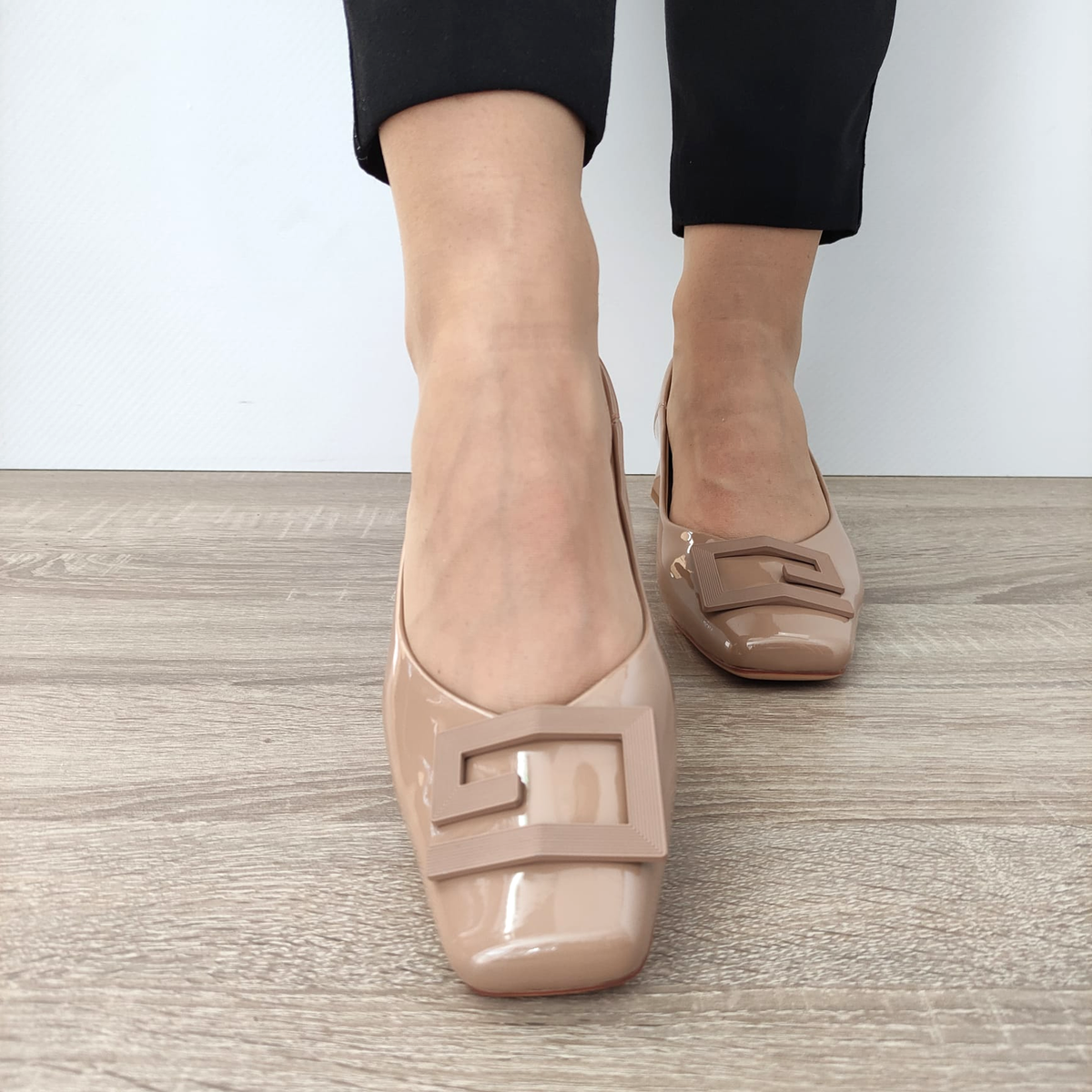 PANTOFI ELEGANTI DAMA FORMAZIONE 1011-1062 APRICOT LAC - imagine 5