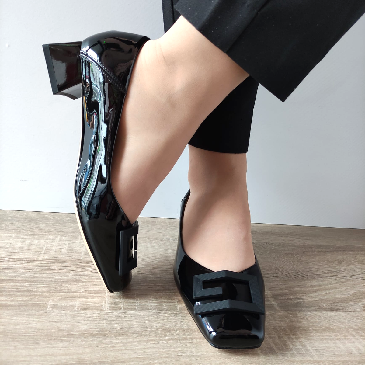 PANTOFI ELEGANTI DAMA FORMAZIONE 1011-1062 NEGRI LAC - imagine 4