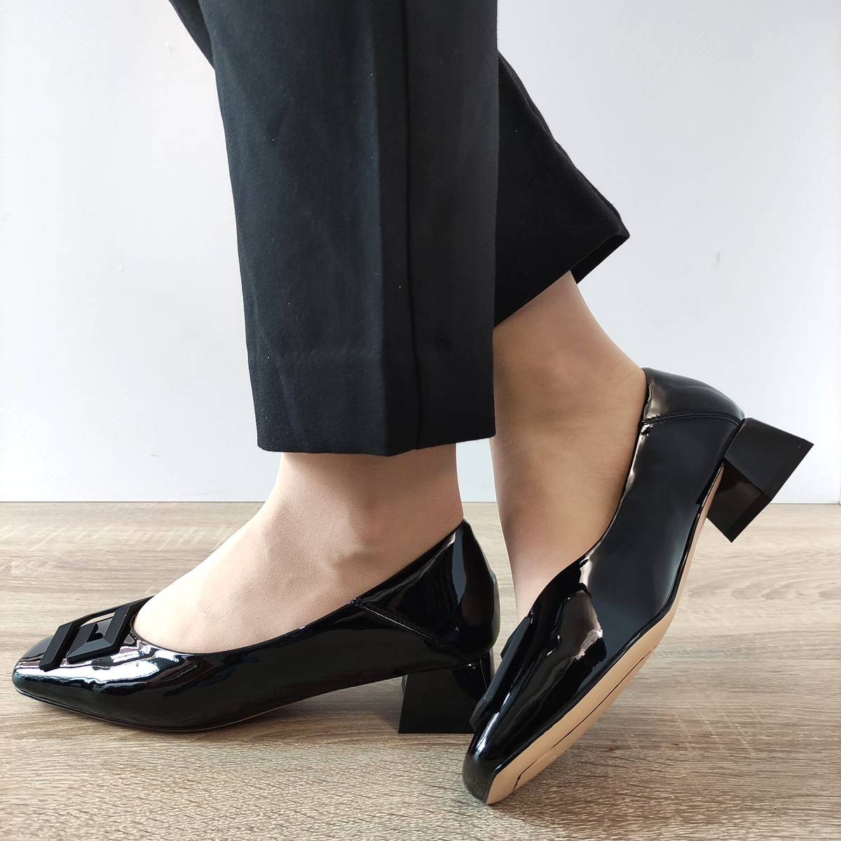 PANTOFI ELEGANTI DAMA FORMAZIONE 1011-1062 NEGRI LAC - imagine 2