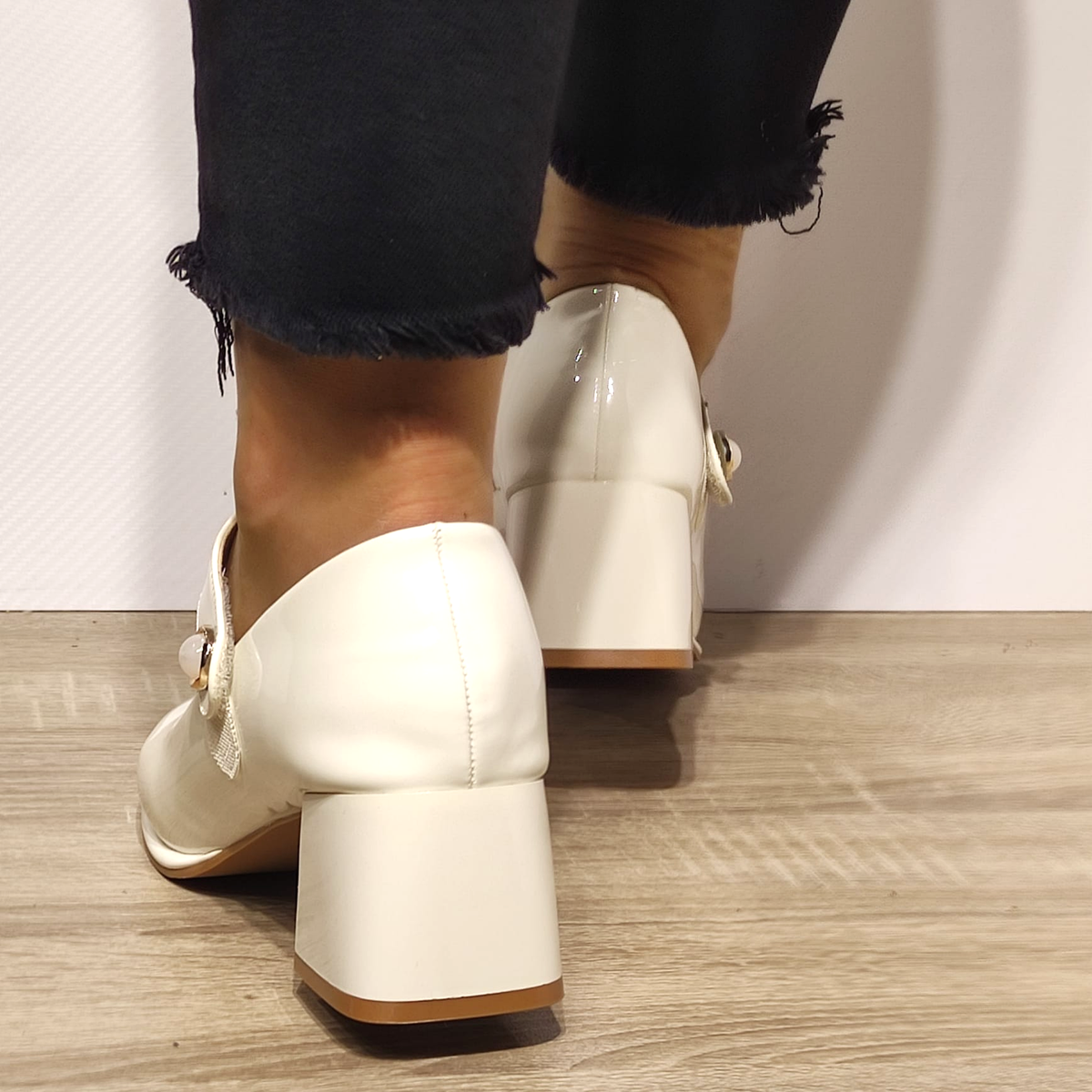 PANTOFI ELEGANTI DAMA FORMAZIONE 1136 CREM LAC - imagine 5