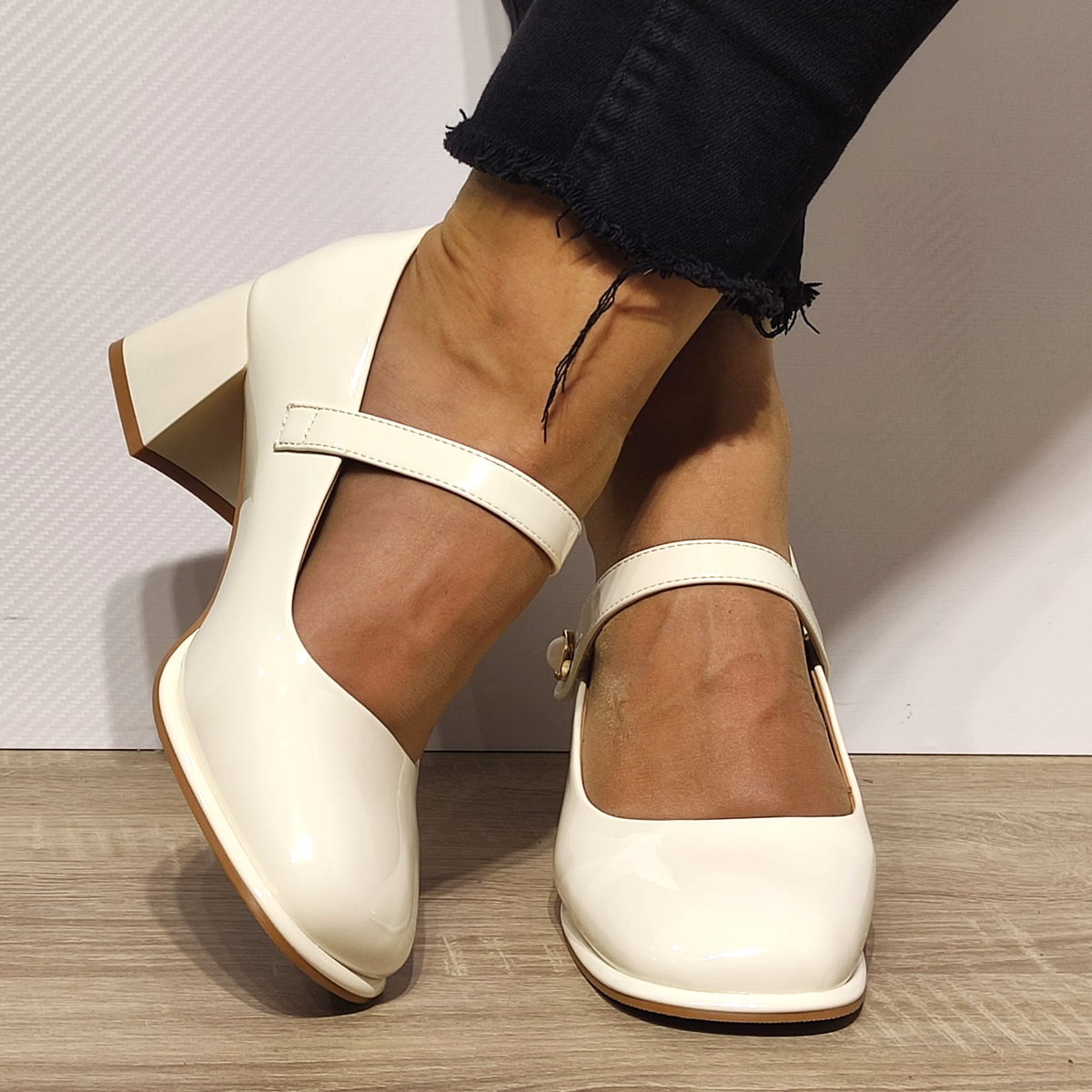 PANTOFI ELEGANTI DAMA FORMAZIONE 1136 CREM LAC - imagine 6