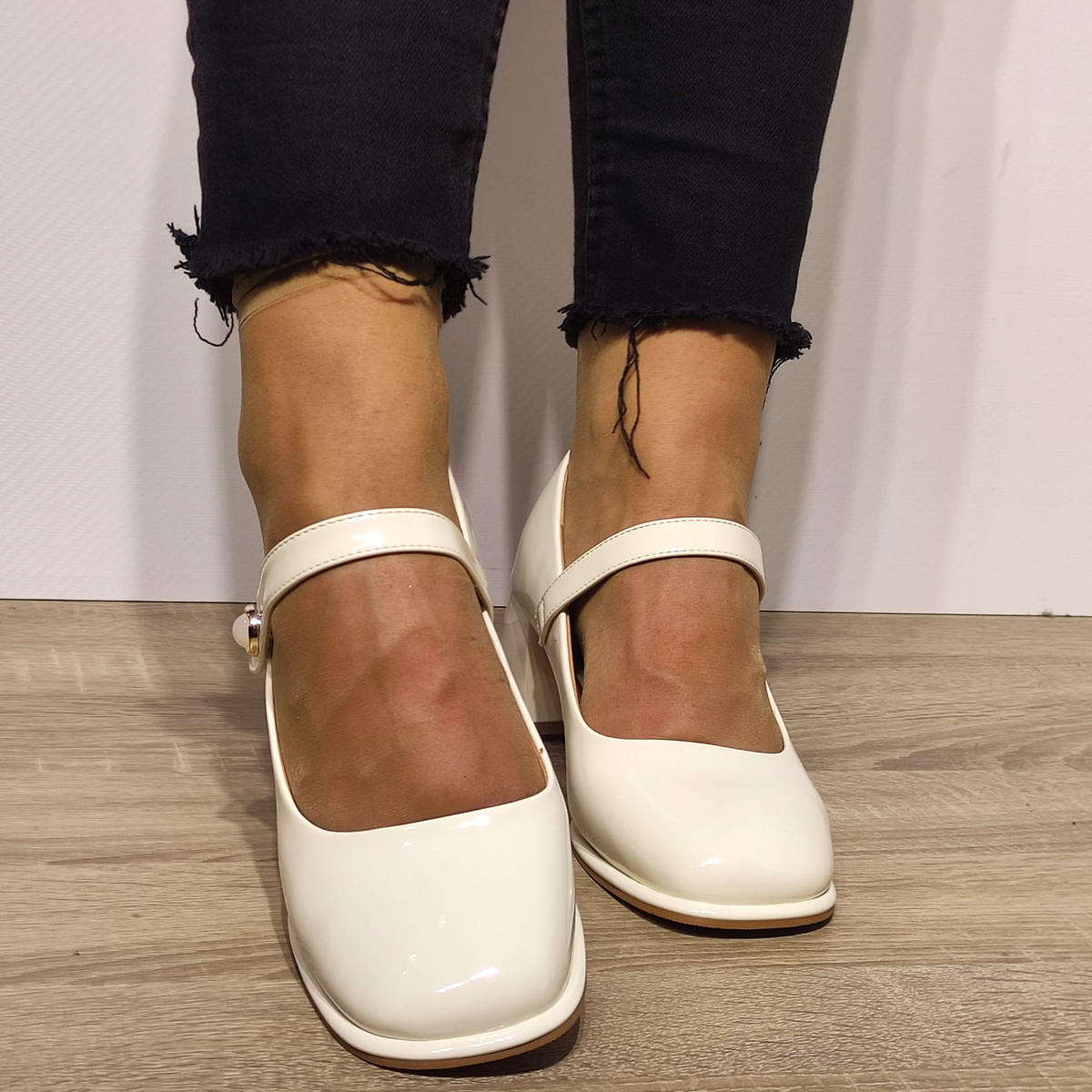 PANTOFI ELEGANTI DAMA FORMAZIONE 1136 CREM LAC - imagine 7