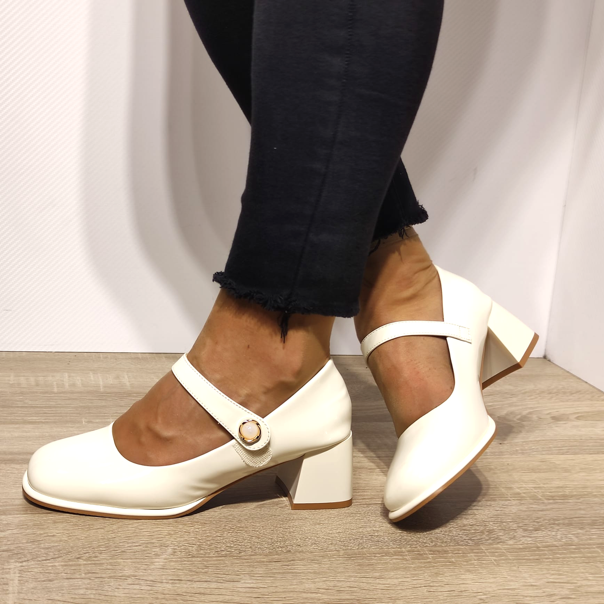 PANTOFI ELEGANTI DAMA FORMAZIONE 1136 CREM LAC - imagine 2