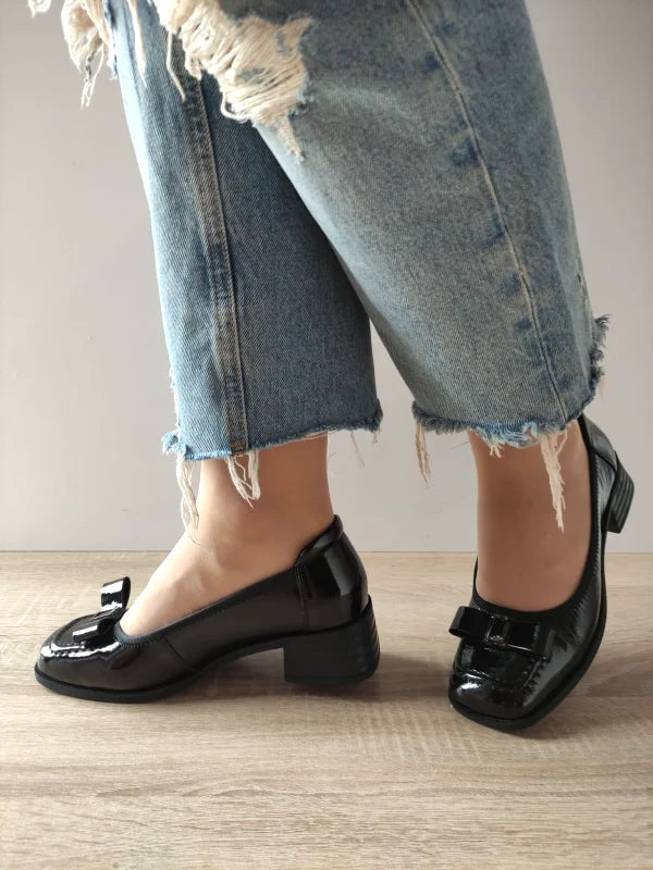 PANTOFI ELEGANTI DAMA FORMAZIONE 1355-1 NEGRI LAC - imagine 4
