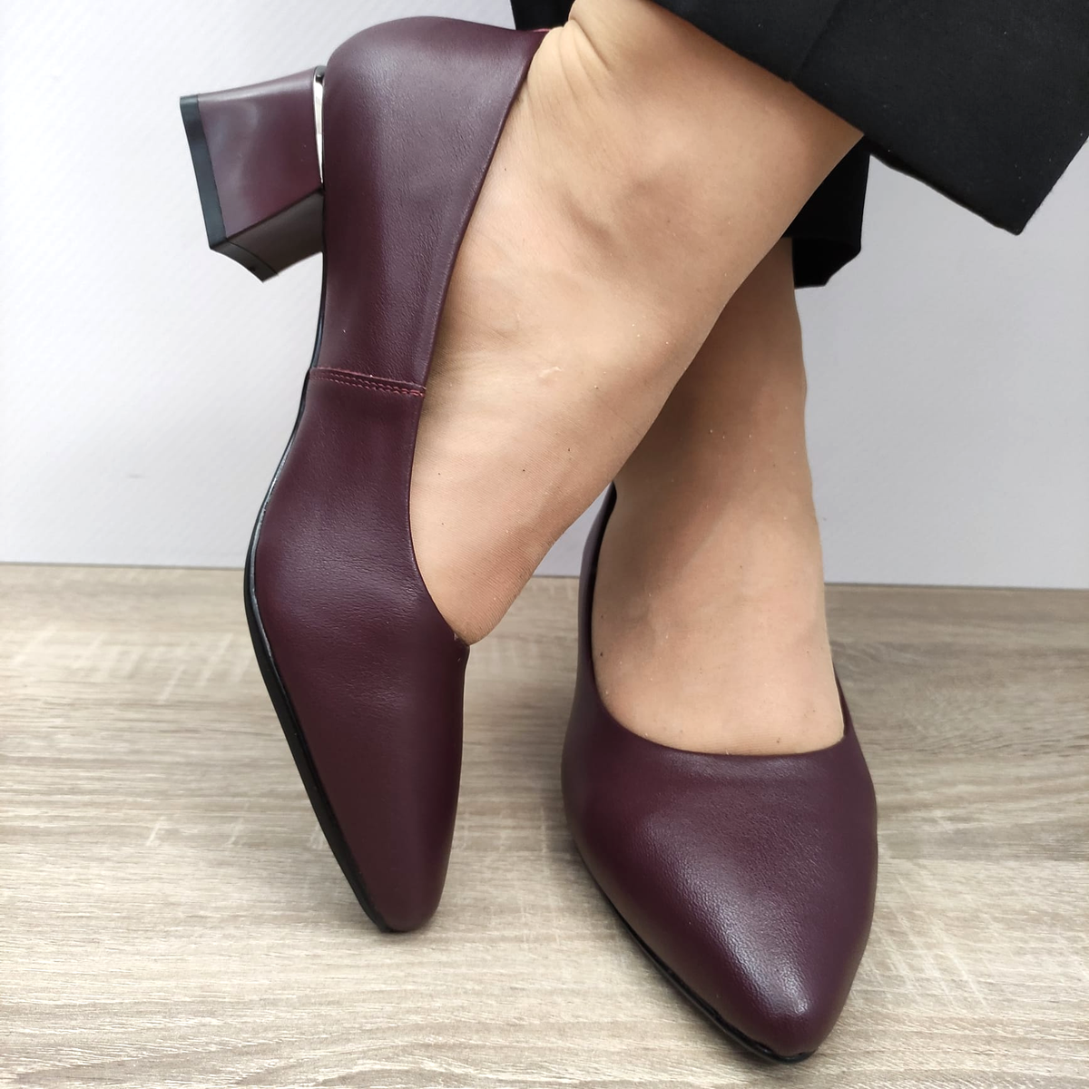 PANTOFI ELEGANTI DAMA FORMAZIONE 3028 BORDO - imagine 4