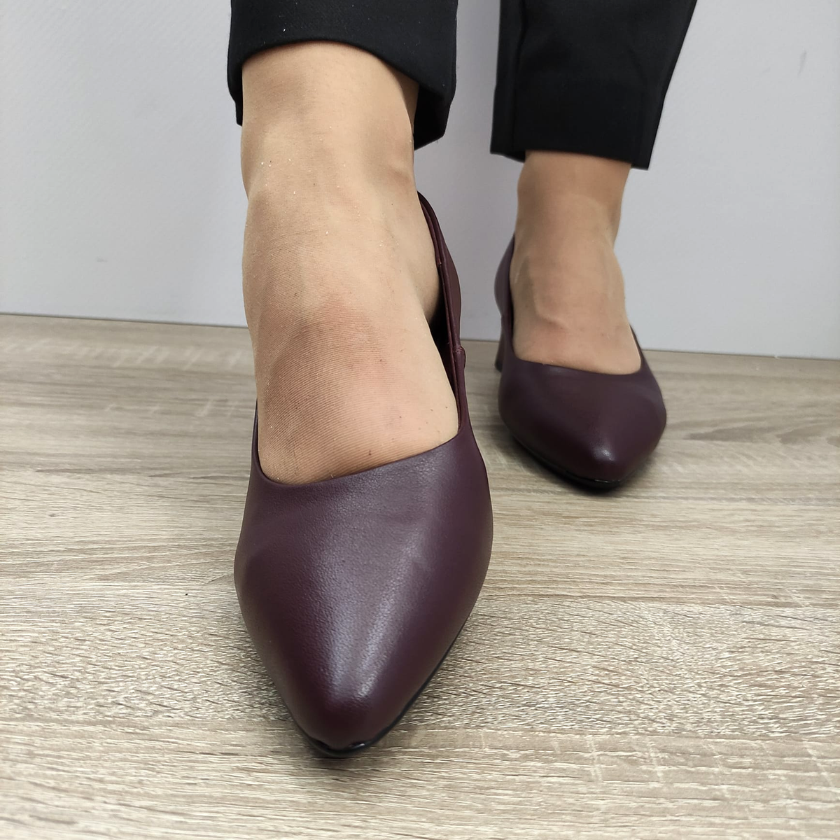 PANTOFI ELEGANTI DAMA FORMAZIONE 3028 BORDO - imagine 5
