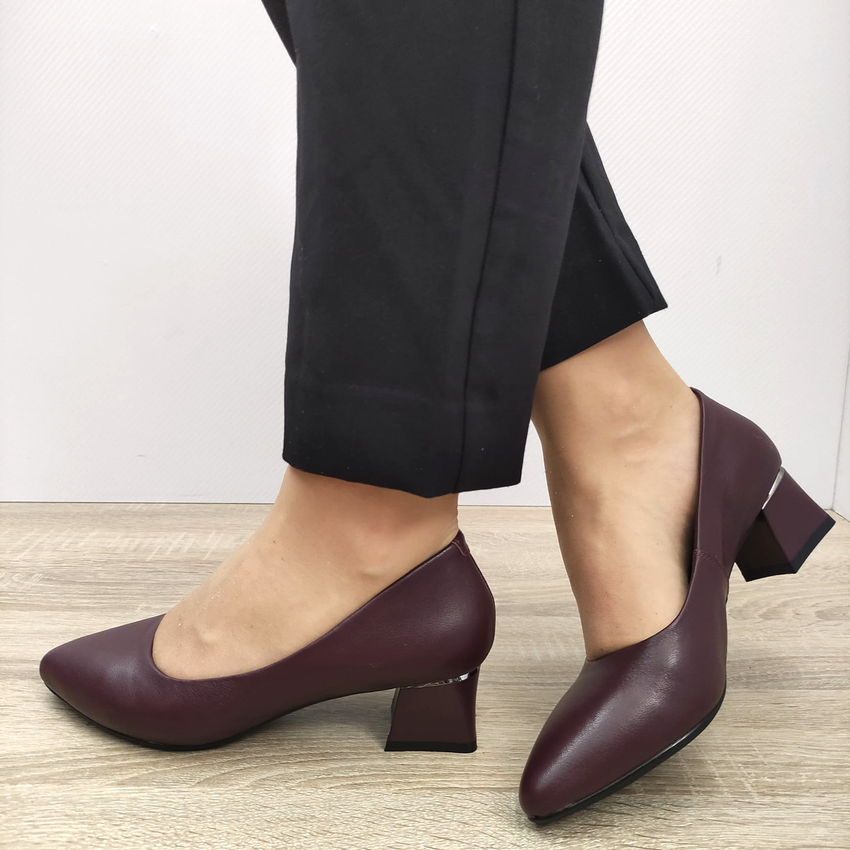 PANTOFI ELEGANTI DAMA FORMAZIONE 3028 BORDO - imagine 2