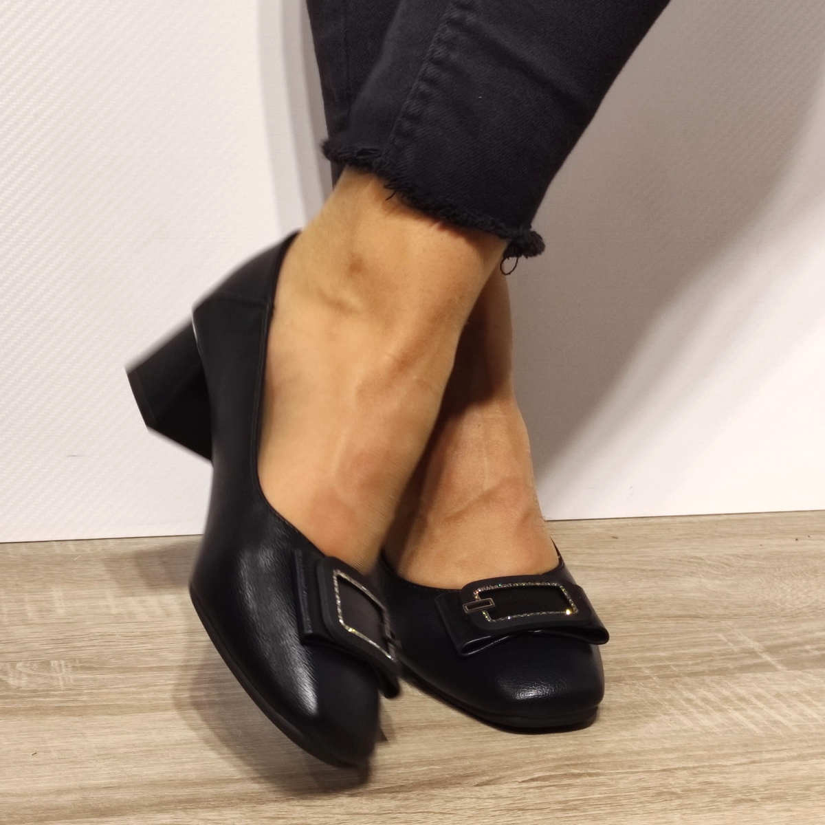 PANTOFI ELEGANTI DAMA FORMAZIONE 508-12 NEGRI - imagine 5