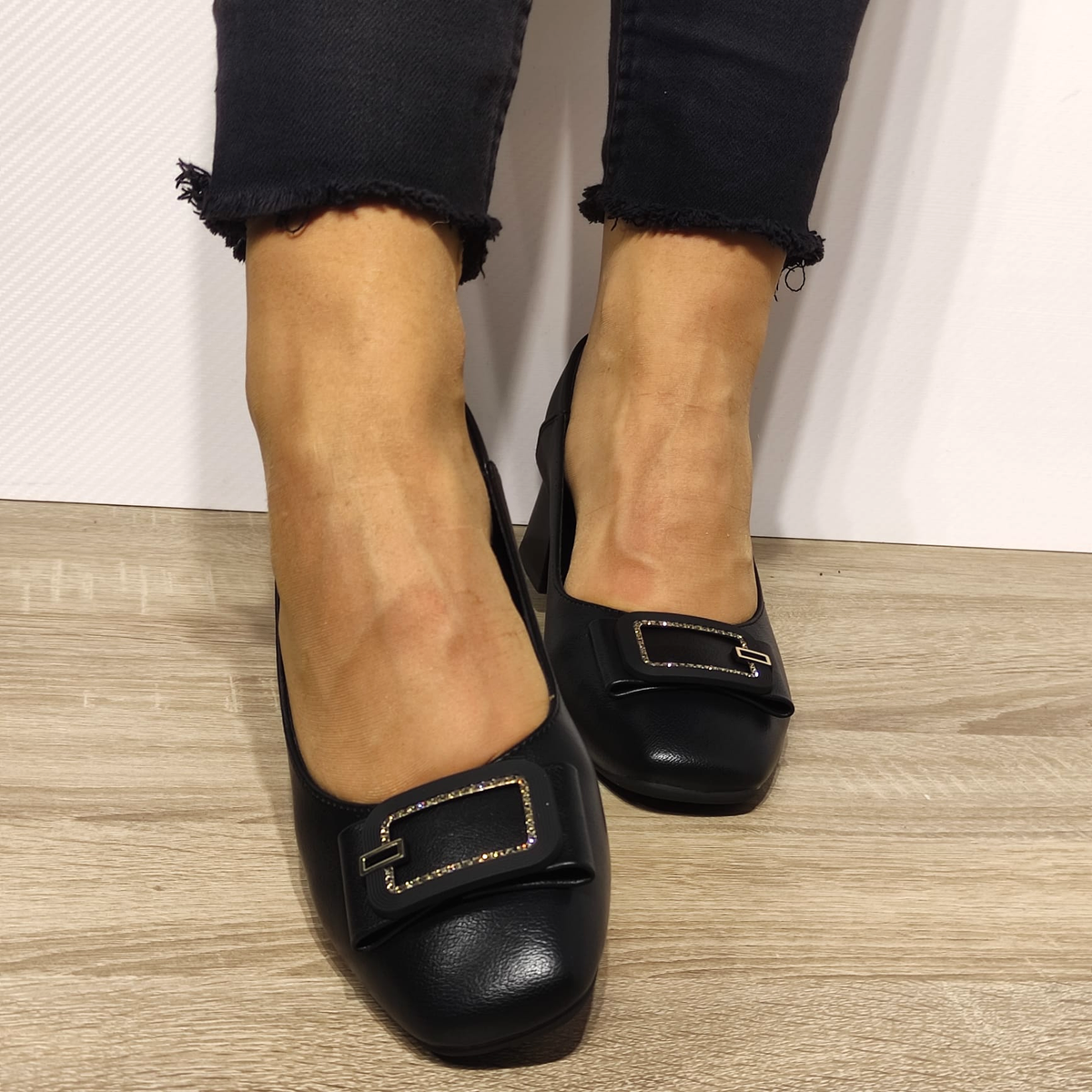 PANTOFI ELEGANTI DAMA FORMAZIONE 508-12 NEGRI - imagine 4