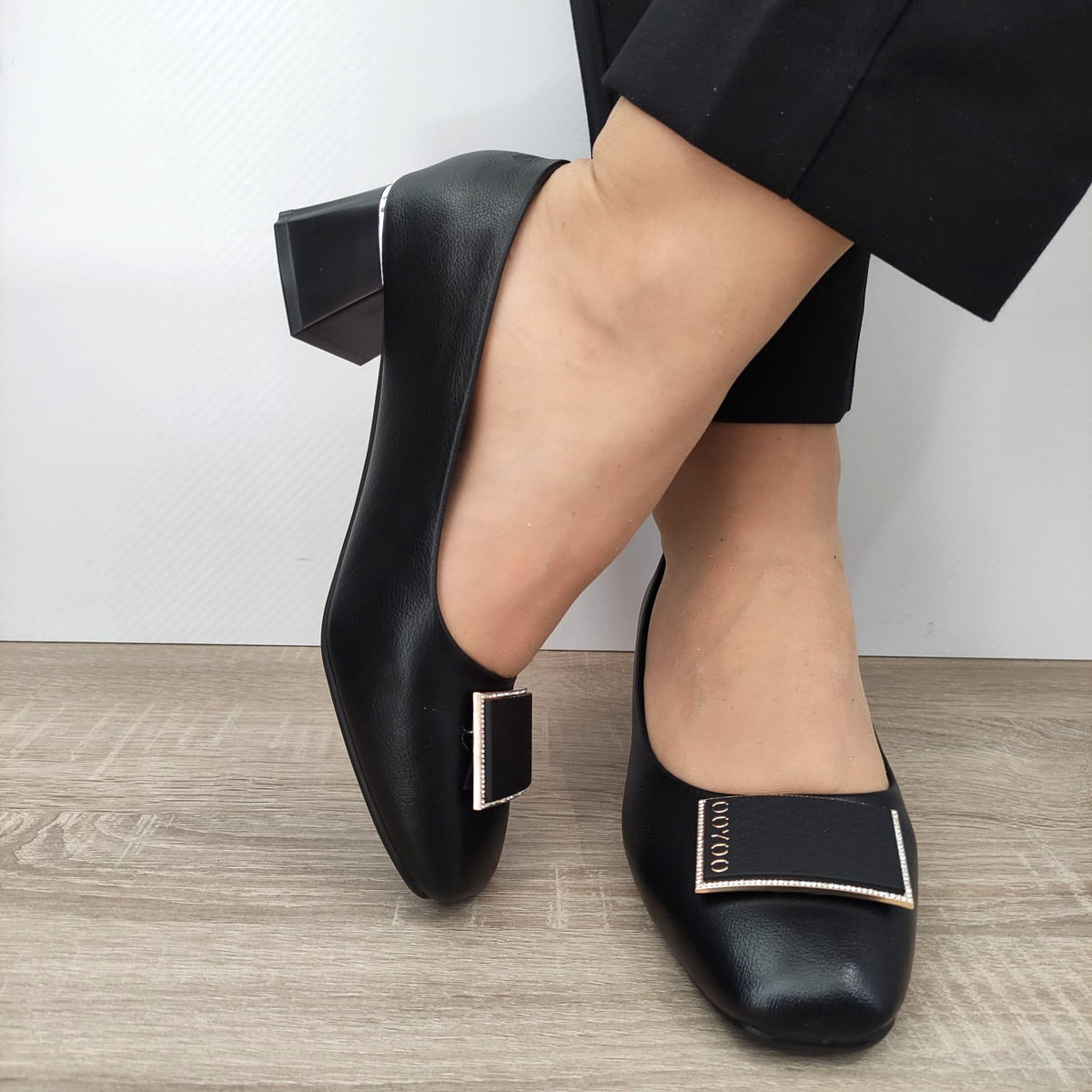 PANTOFI ELEGANTI DAMA FORMAZIONE 508-13 NEGRI - imagine 4