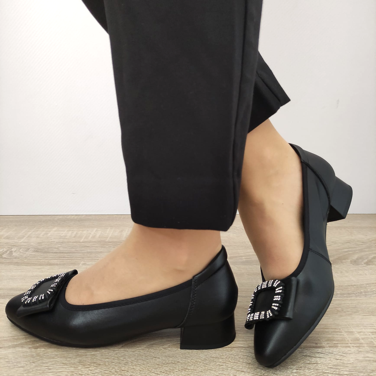 PANTOFI ELEGANTI DAMA FORMAZIONE 5598 NEGRI - imagine 2