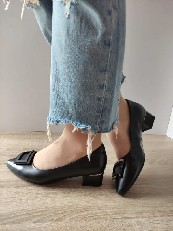 PANTOFI ELEGANTI DAMA FORMAZIONE 7501-15 NEGRI - imagine 2