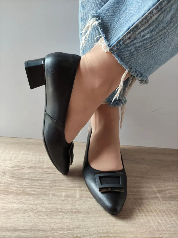 PANTOFI ELEGANTI DAMA FORMAZIONE 7501-15 NEGRI - imagine 3