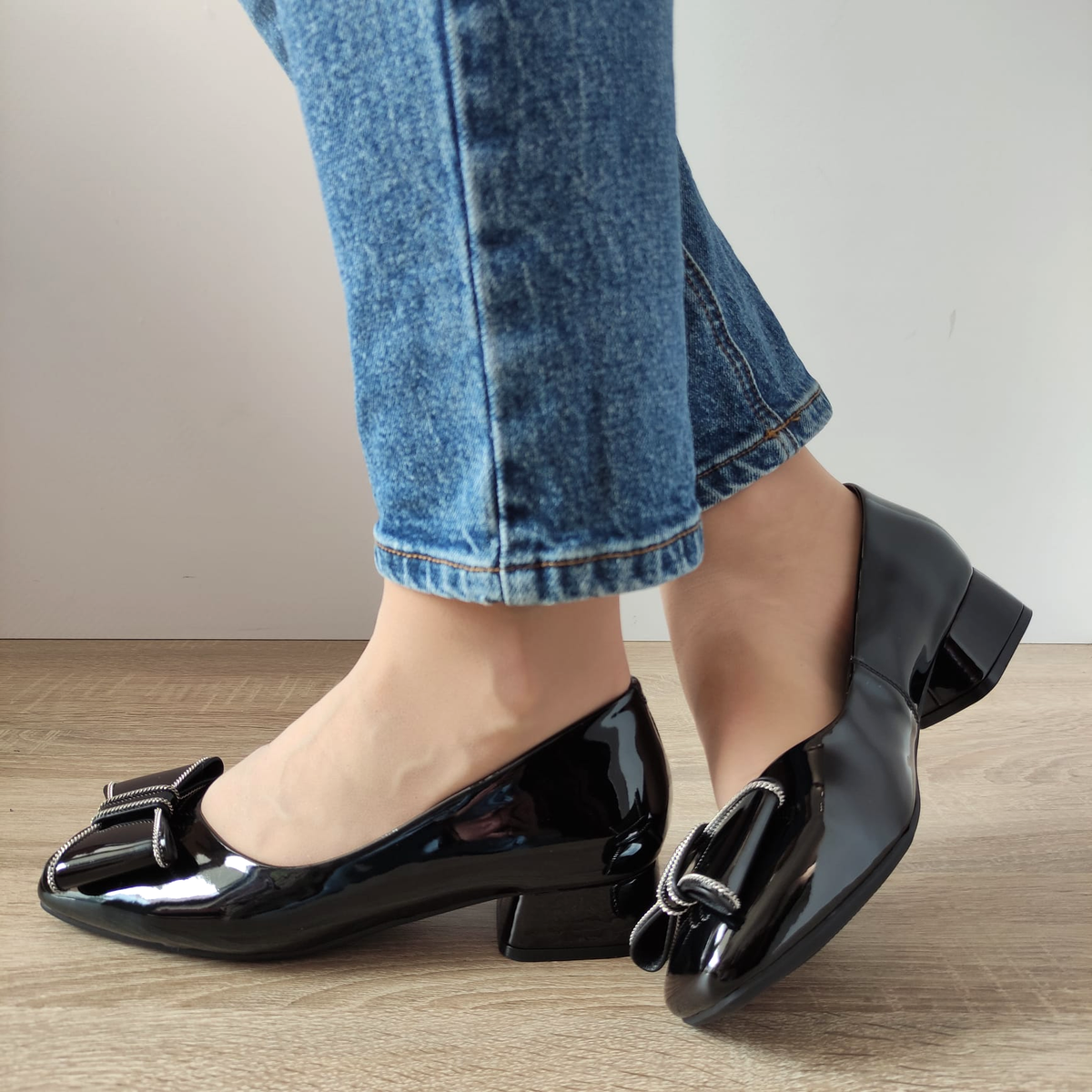 PANTOFI ELEGANTI DAMA FORMAZIONE 8129 NEGRI LAC - imagine 5
