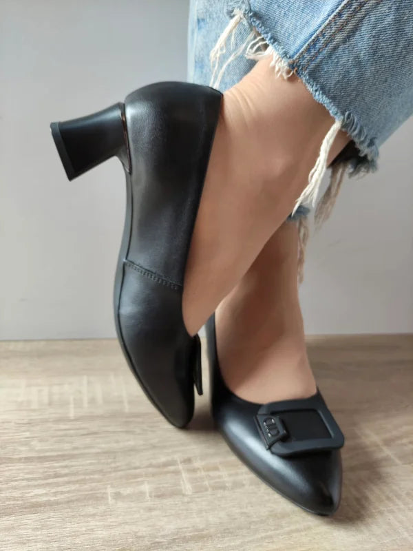 PANTOFI ELEGANTI DAMA FORMAZIONE 855-11 NEGRI - imagine 3