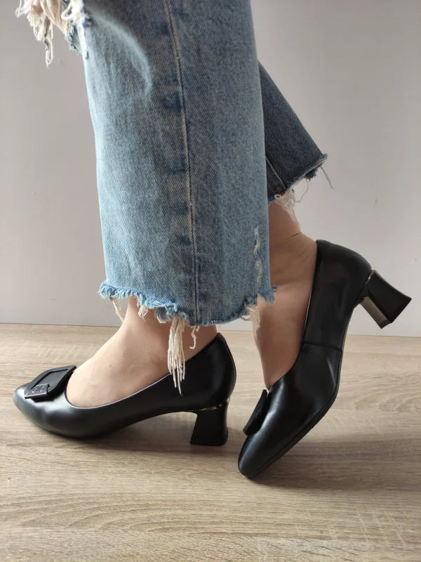 PANTOFI ELEGANTI DAMA FORMAZIONE 855-11 NEGRI - imagine 4