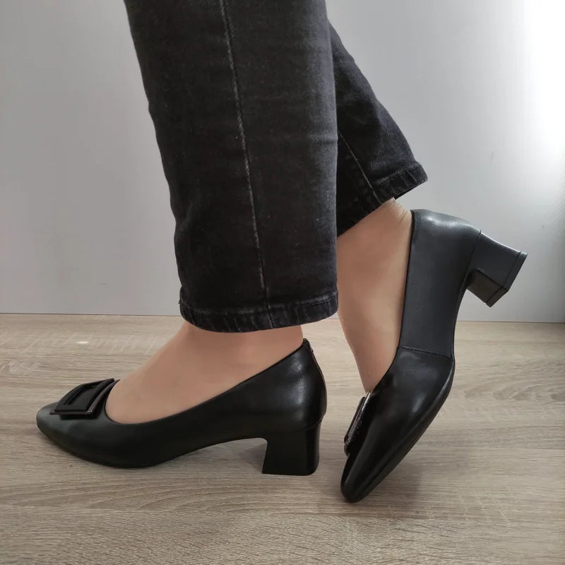 PANTOFI ELEGANTI DAMA FORMAZIONE 91158-10 NEGRI - imagine 5