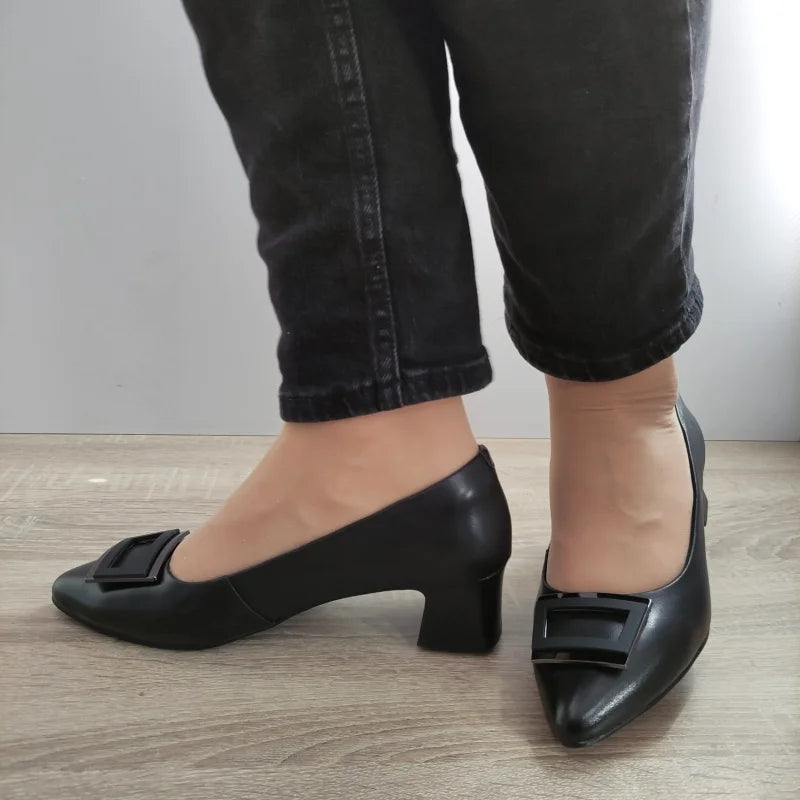PANTOFI ELEGANTI DAMA FORMAZIONE 91158-10 NEGRI - imagine 2
