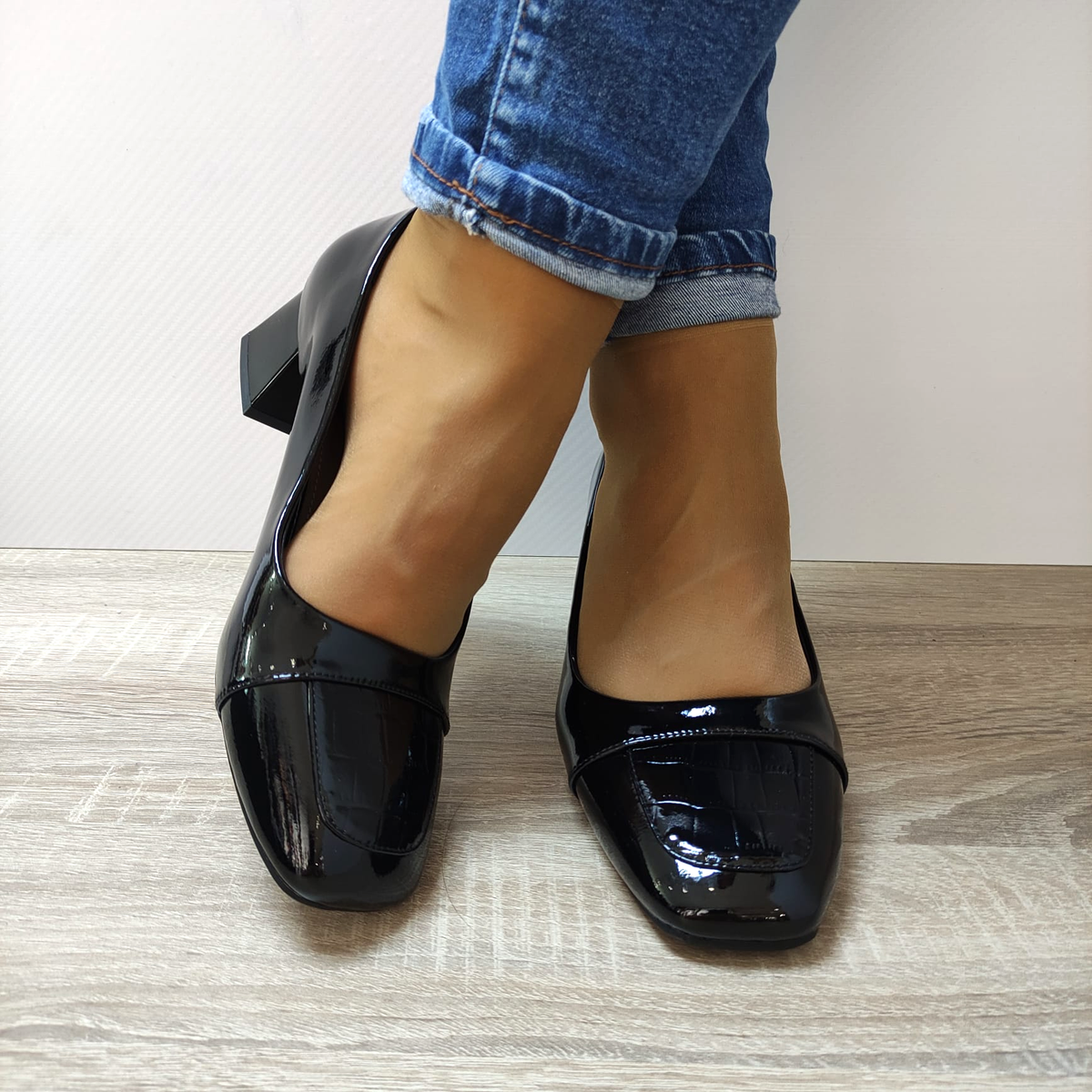 PANTOFI ELEGANTI DAMA FORMAZIONE TP377-1 NEGRI LAC - imagine 4