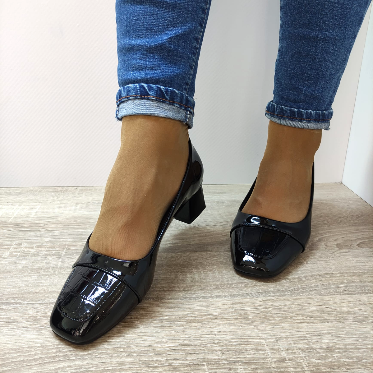 PANTOFI ELEGANTI DAMA FORMAZIONE TP377-1 NEGRI LAC - imagine 5