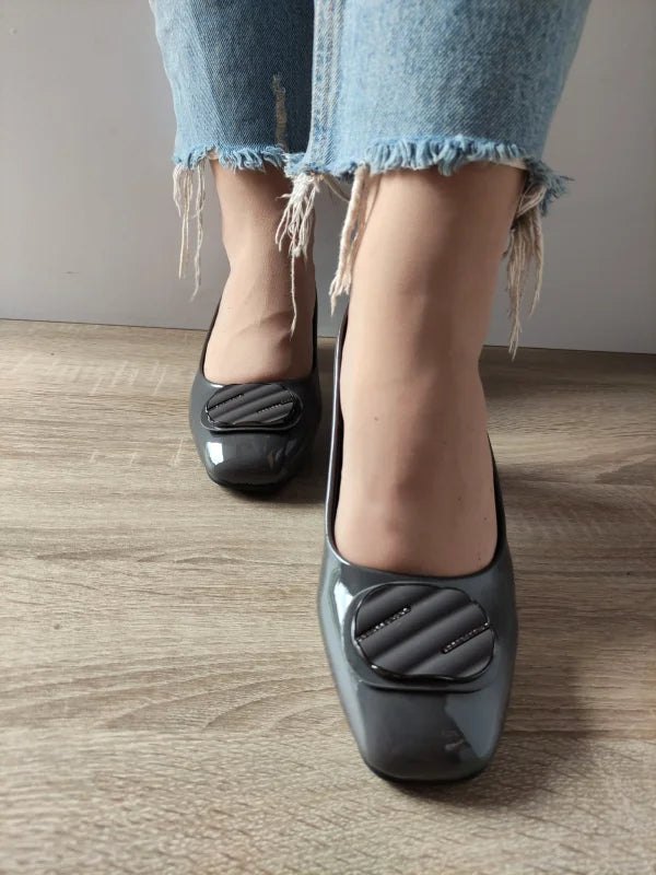 PANTOFI ELEGANTI DAMA FORMAZIONE TP508-25 GRI LAC - imagine 3