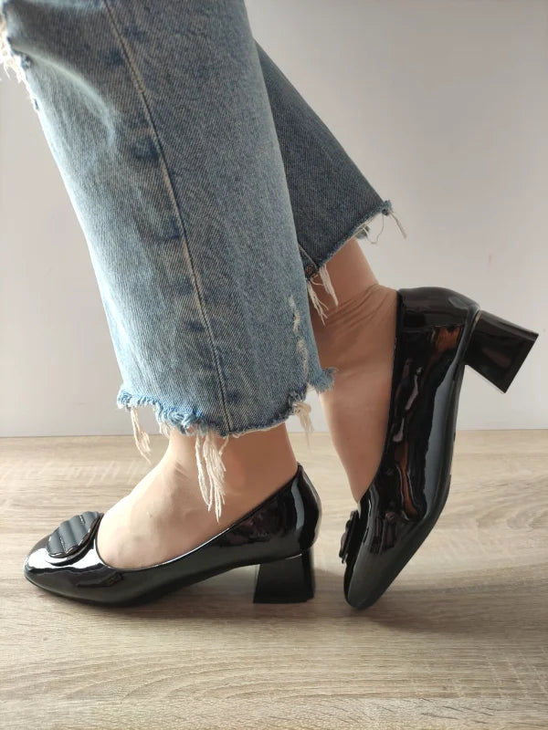 PANTOFI ELEGANTI DAMA FORMAZIONE TP508-25 NEGRI LAC - imagine 2