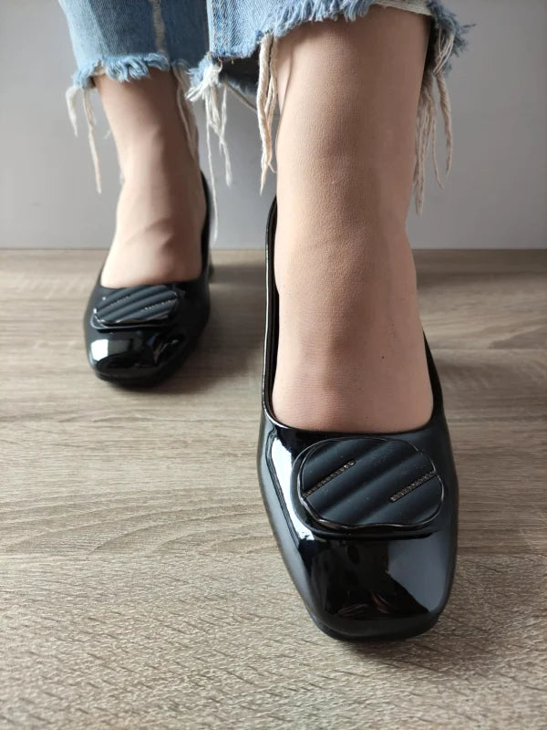 PANTOFI ELEGANTI DAMA FORMAZIONE TP508-25 NEGRI LAC - imagine 5