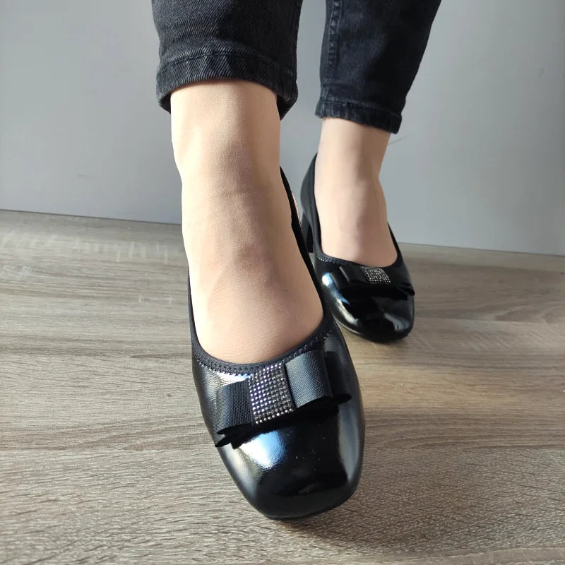 PANTOFI ELEGANTI DAMA KARISMA 50053A 01-L NEGRI LAC - imagine 4