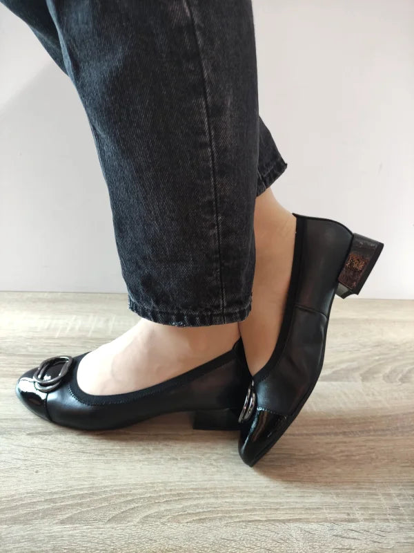 PANTOFI ELEGANTI DAMA MARCO TOZZI 22214-45 098 NEGRI LAC - imagine 2