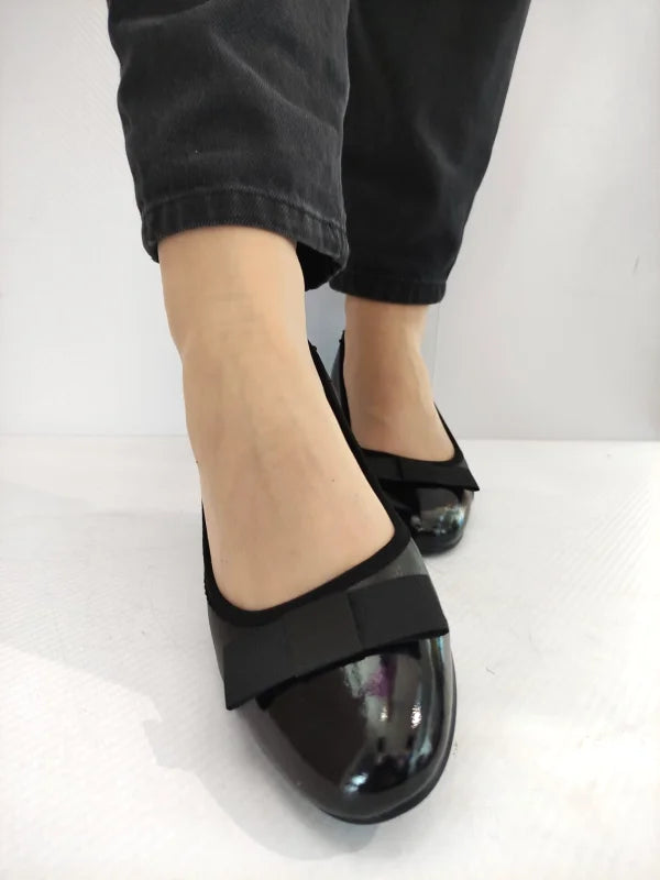 PANTOFI ELEGANTI DAMA PASS 160021C 01-N NEGRI CU LAC