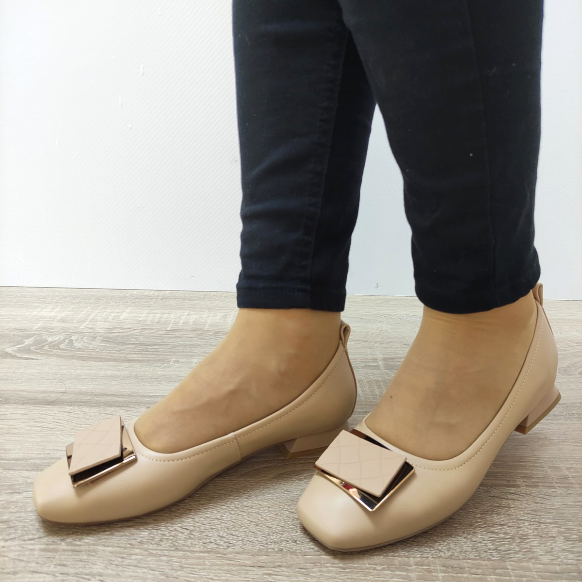 PANTOFI ELEGANTI DAMA PASS 20003C B2-N BEJ - imagine 4