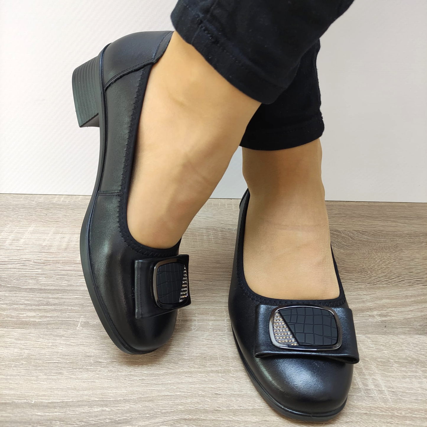 PANTOFI ELEGANTI DAMA PASS 20018A 01-N NEGRI - imagine 5