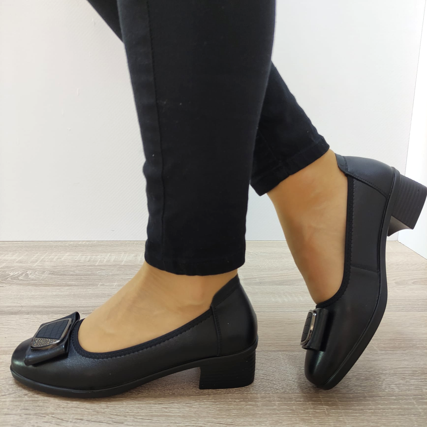 PANTOFI ELEGANTI DAMA PASS 20018A 01-N NEGRI - imagine 2