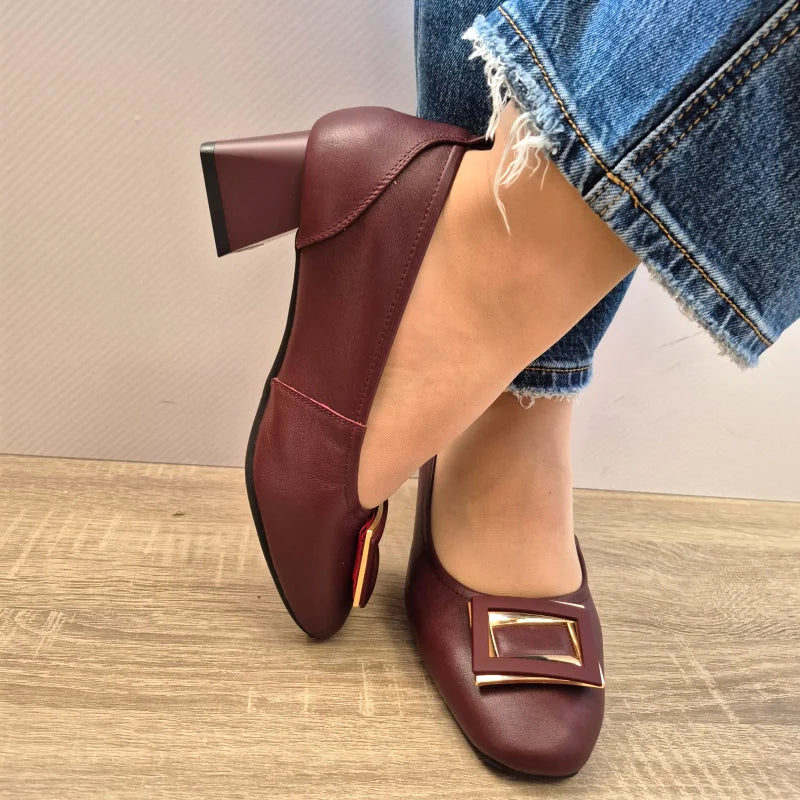 PANTOFI ELEGANTI DAMA PASS 440011F 23-N BORDO - imagine 4