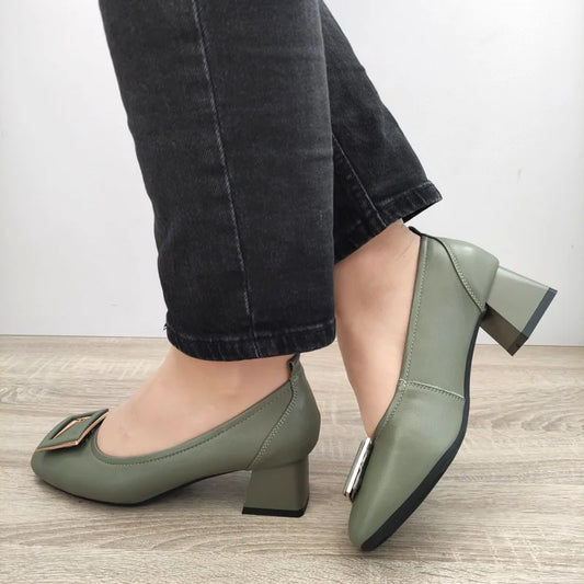 PANTOFI ELEGANTI DAMA PASS 440011G 40-N VERZI OLIVE