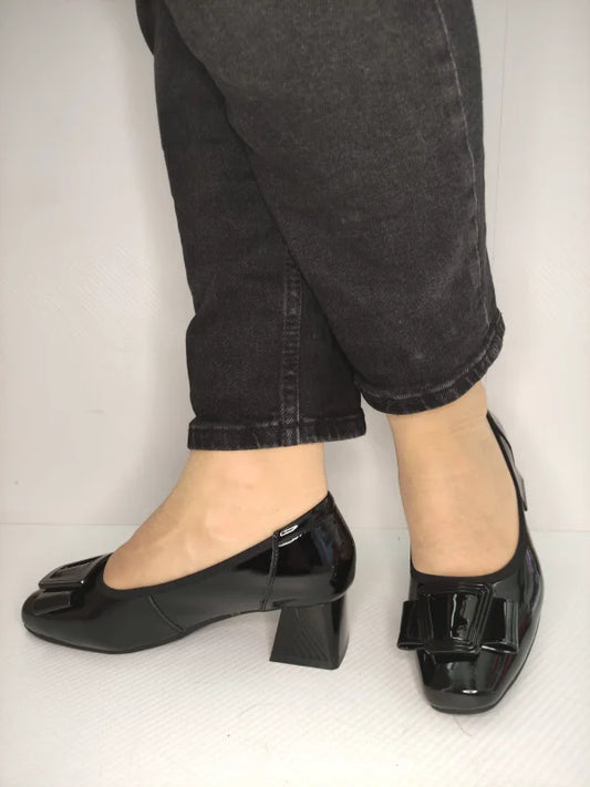 PANTOFI ELEGANTI DAMA PASS 4600008A 01-L NEGRI LAC