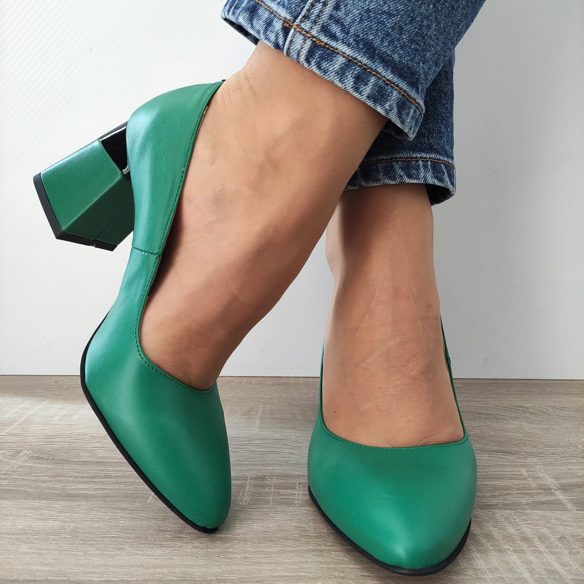 PANTOFI ELEGANTI DAMA PERLLA 2085-2 VERZI - imagine 4
