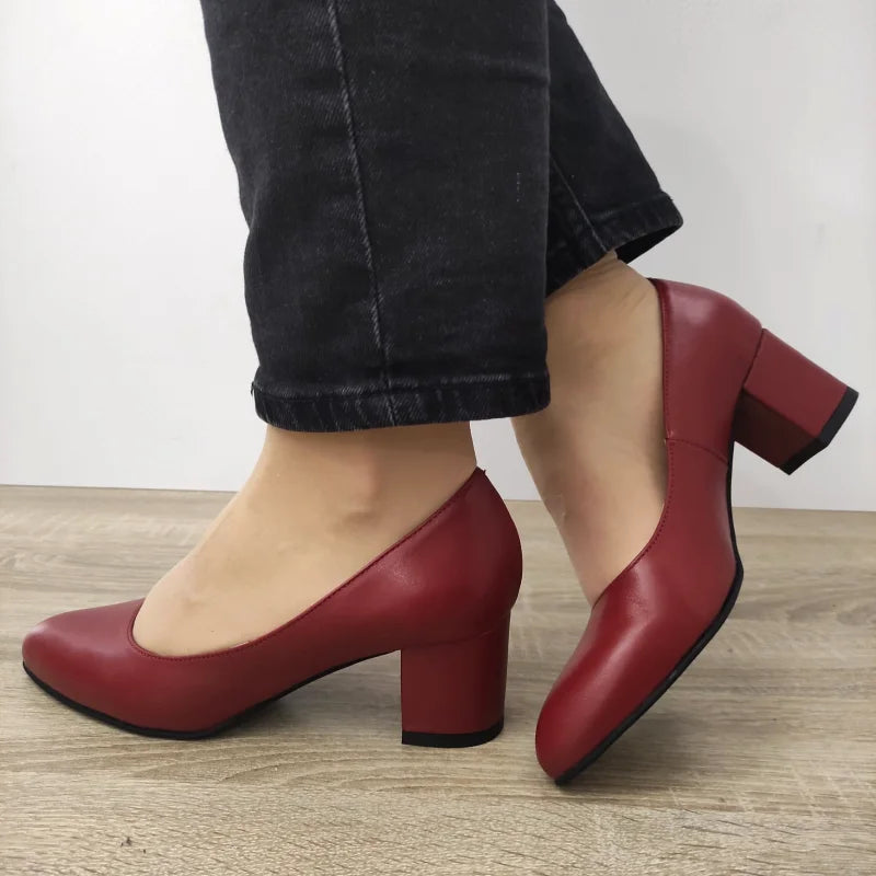 PANTOFI ELEGANTI DAMA PERLLA 509-14 BORDO - imagine 2