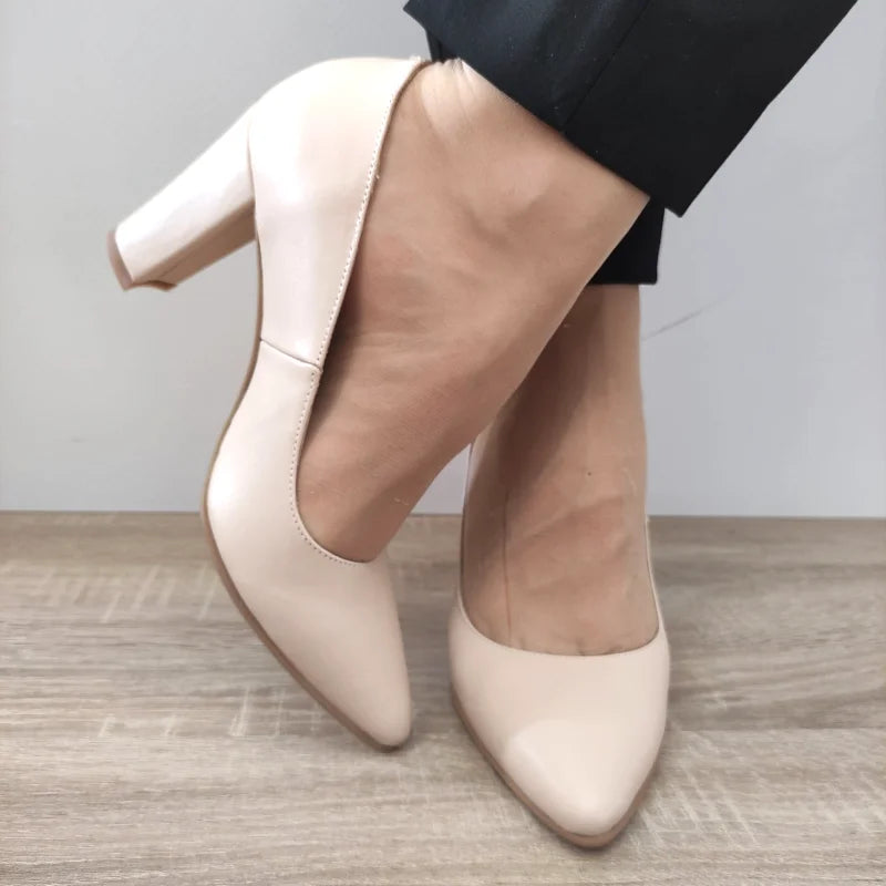 PANTOFI ELEGANTI DAMA PERLLA 5120-55 NUDE - imagine 3