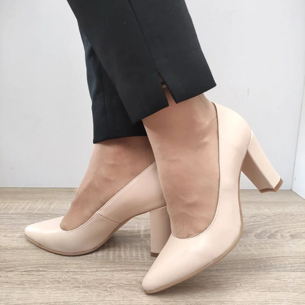 PANTOFI ELEGANTI DAMA PERLLA 5120-55 NUDE - imagine 5