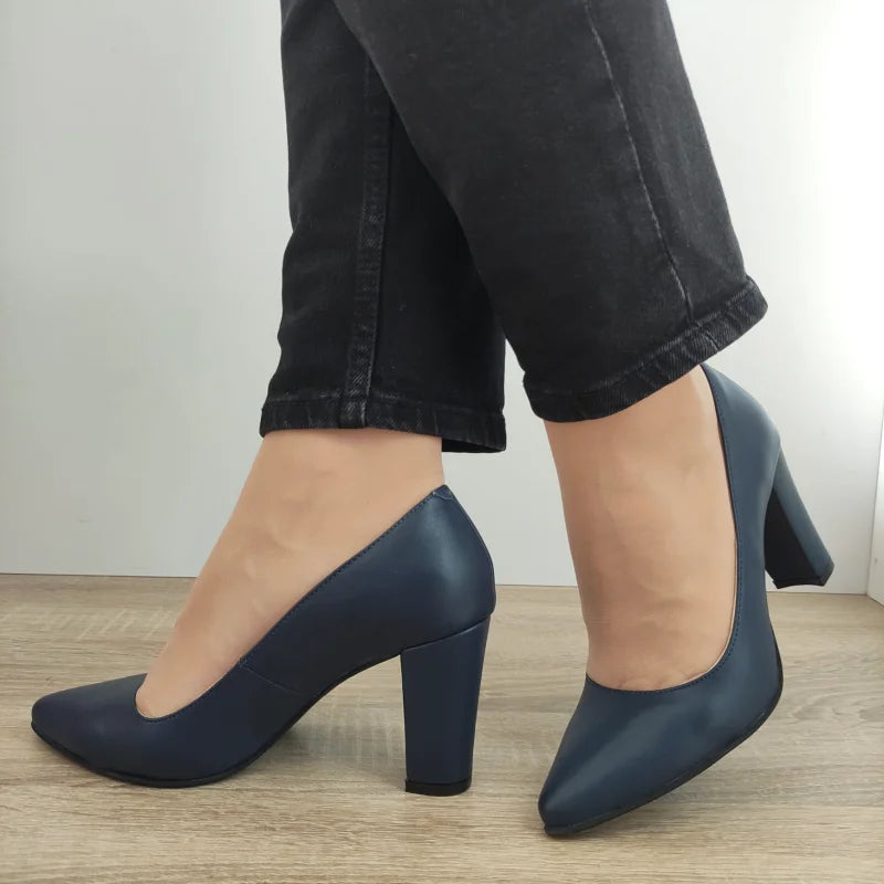 PANTOFI ELEGANTI DAMA PERLLA 5120 BLEUMARIN - imagine 4