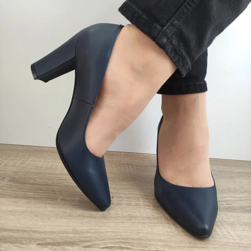 PANTOFI ELEGANTI DAMA PERLLA 5120 BLEUMARIN - imagine 3