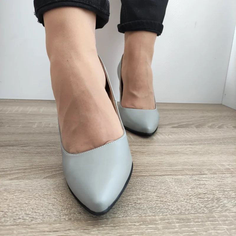 PANTOFI ELEGANTI DAMA PERLLA 5120 GRI - imagine 3