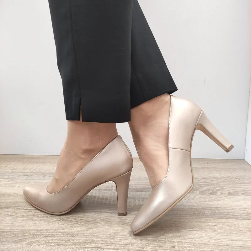PANTOFI ELEGANTI DAMA PERLLA 5121-24 NUDE SIDEF - imagine 2