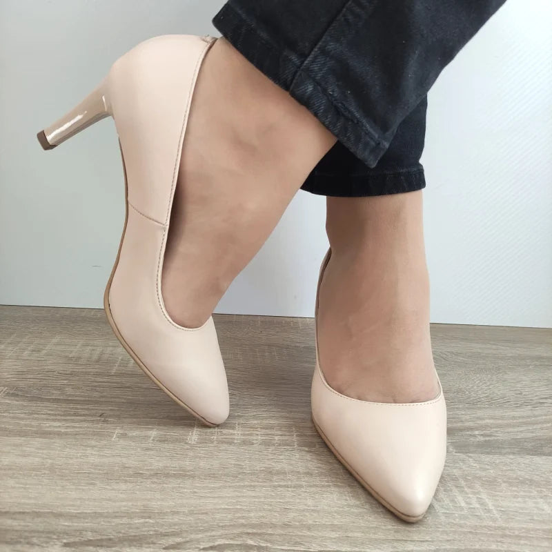 PANTOFI ELEGANTI DAMA PERLLA 515-2 NUDE - imagine 3