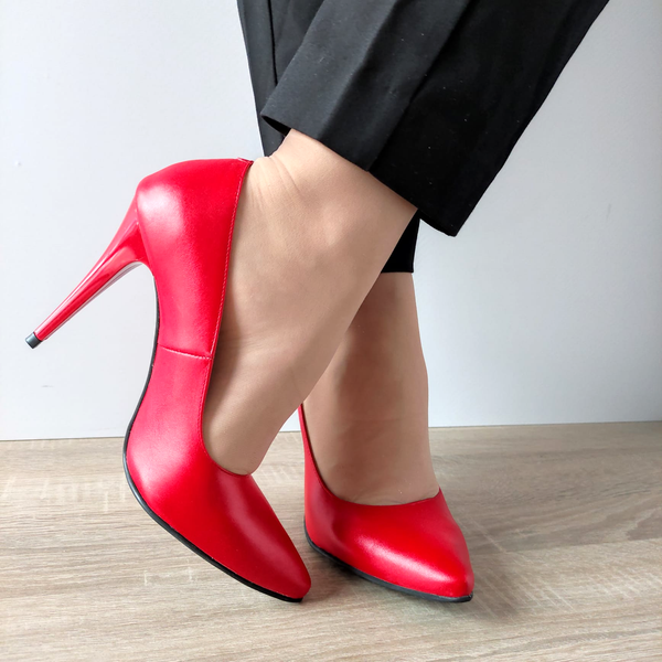 PANTOFI ELEGANTI DAMA PERLLA 53-64 ROSII - imagine 4