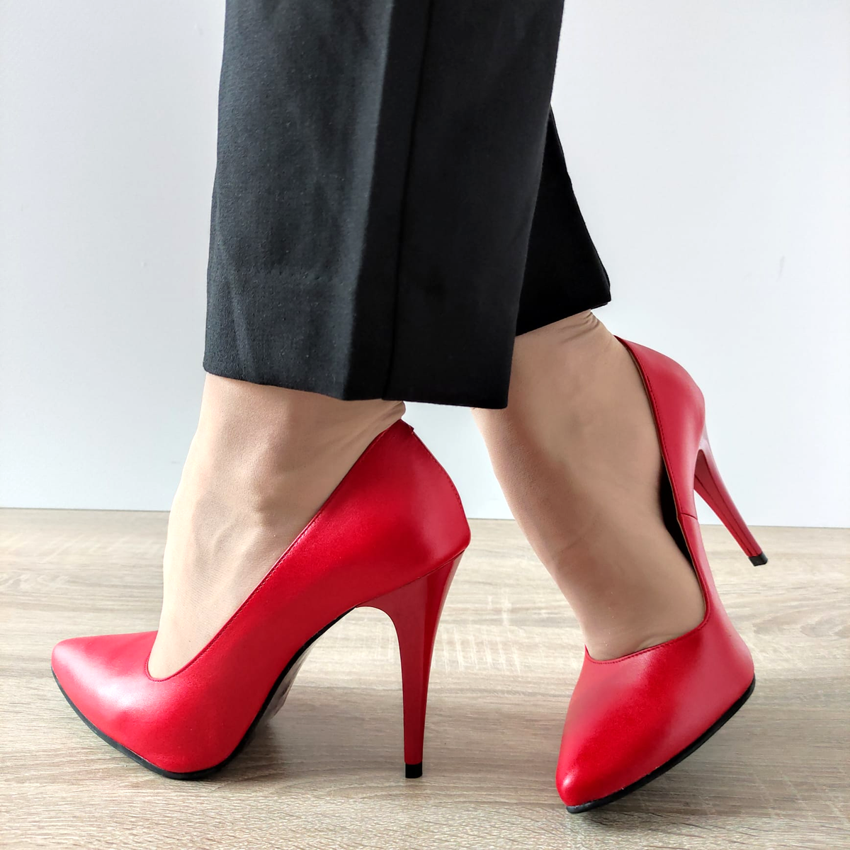 PANTOFI ELEGANTI DAMA PERLLA 53-64 ROSII - imagine 2