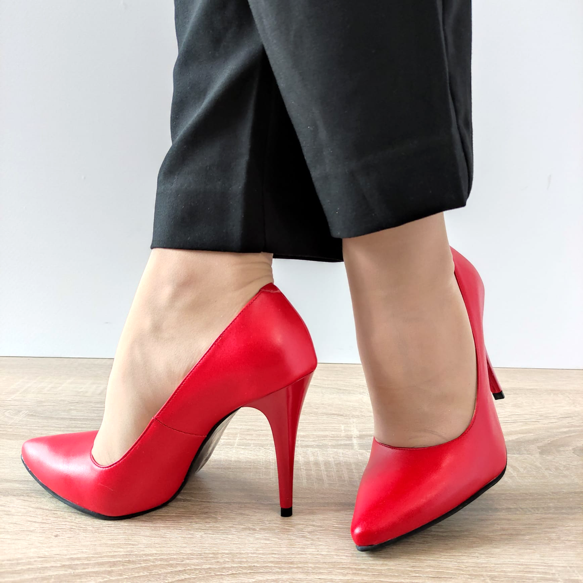 PANTOFI ELEGANTI DAMA PERLLA 53-64 ROSII - imagine 3