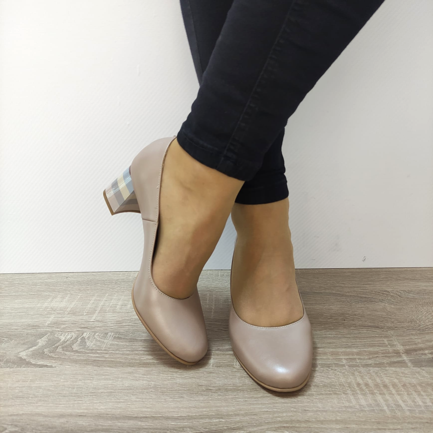 PANTOFI ELEGANȚI DAMĂ PERLLA 582-1 BEJ - imagine 5